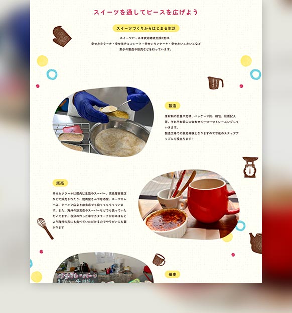 就労継続支援B型事業所スイーツピース様